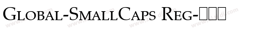 Global-SmallCaps Reg字体转换
